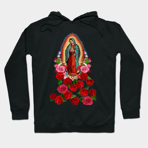 Our Lady of Guadalupe Virgin Mary Hoodie by Cabezon